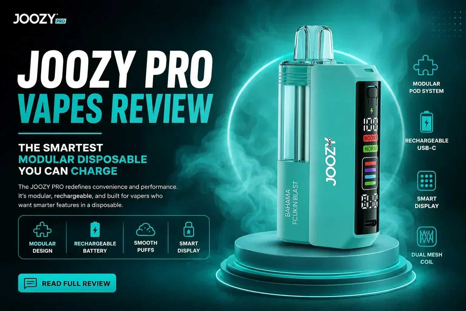 modular disposable vape Joozy Pro Review — The Smartest Flavor:Blueberry Raspberry & Strawberry Ice in-stock-morganton Elf Bar 600 Disposable