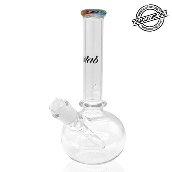 iDAB™ BUBBLE BOTTOM BEAKER WATERPIPE 9.5" - Colored Lip - SVAB