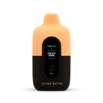 FRUITIA X FIFTY BAR DISPOSABLE VAPE - 20000 PUFFS - Cookie Butter