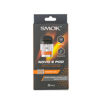 SMOK NOVO 5 REPLACEMENT POD/0.6OHM NOVO 5 DUAL MESHED PODS
