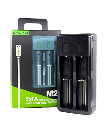 ESYB M2 2-Bay USB Portable Battery Charger - SVAB