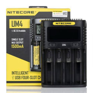 NITCORE UM4 4 BAY DIGITAL BATTERY CHARGER - SVAB