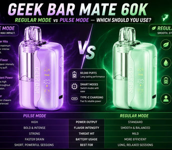Geek Bar Mate 60K Regular Mode vs Pulse Mode — Which Should You Use?