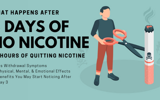 what happens after 3 days of no nicotine?