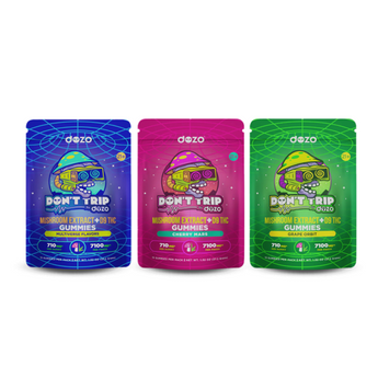 DOZO DONT TRIP MUSHROOM EXTRACT + D9 THC GUMMIES - 7100MG
