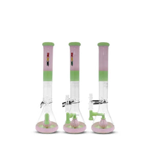 ROOR® TECH FIXED STRAIGHT TUBE TANGIE & MINT WATERPIPE 18” - 18STFP