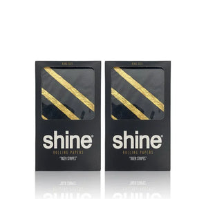 SHINE® 24K GOLD TIGER STRIPES KING SIZE ROLLING PAPER - 1 COUNT