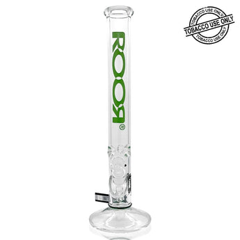 ROOR® CLASSIC STRAIGHT TUBE GREEN WATERPIPE 18" - 18B505B