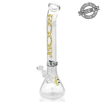 ROOR® CLASSIC BENT NECK BEAKER DAISY WATERPIPE 18" - 18B455B