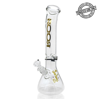 ROOR® CLASSIC BENT NECK BEAKER 5MM WATERPIPE 14" - 14B505B