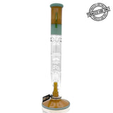 ROOR® TECH FIXED 18” STRAIGHT BARREL PERC MILKY & MINT WATERPIPE - 18S10ATP