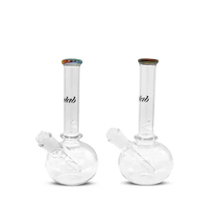iDAB™ BUBBLE BOTTOM BEAKER WATERPIPE 9.5" - Colored Lip