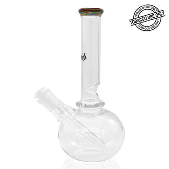 iDAB™ BUBBLE BOTTOM BEAKER WATERPIPE 9.5" - Colored Lip