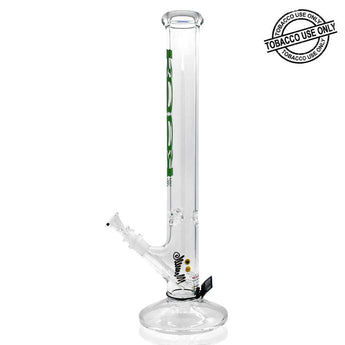 ROOR® CLASSIC STRAIGHT TUBE GREEN WATERPIPE 18" - 18B505B