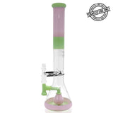 ROOR® TECH FIXED 18” STRAIGHT TUBE TANGIE & MINT WATERPIPE - 18STFP