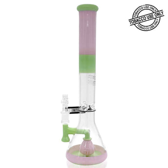 ROOR® TECH FIXED 18” STRAIGHT TUBE TANGIE & MINT WATERPIPE - 18STFP