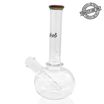 iDAB™ BUBBLE BOTTOM BEAKER WATERPIPE 9.5" - Colored Lip