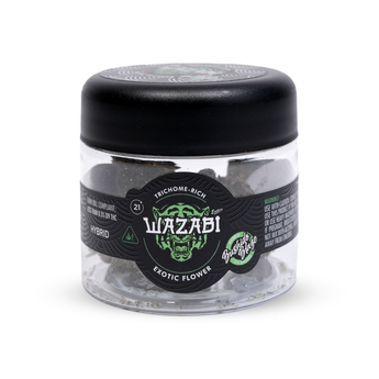 WAZABI EXOTICS 3.5 GRAMS TRICHOME-RICH EXOTIC FLOWER