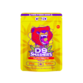 DOZO D9 SMASHERS GUMMIES - 10000MG - Indica Tutti Frutti