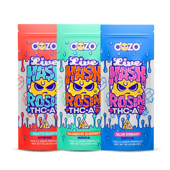 DOZO LIVE HASH ROSH + THC-A PREROLLS - 3G