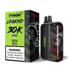 TYSON 2.0 LEGEND DISPOSABLE VAPE - 30000 PUFFS -  Green Apple