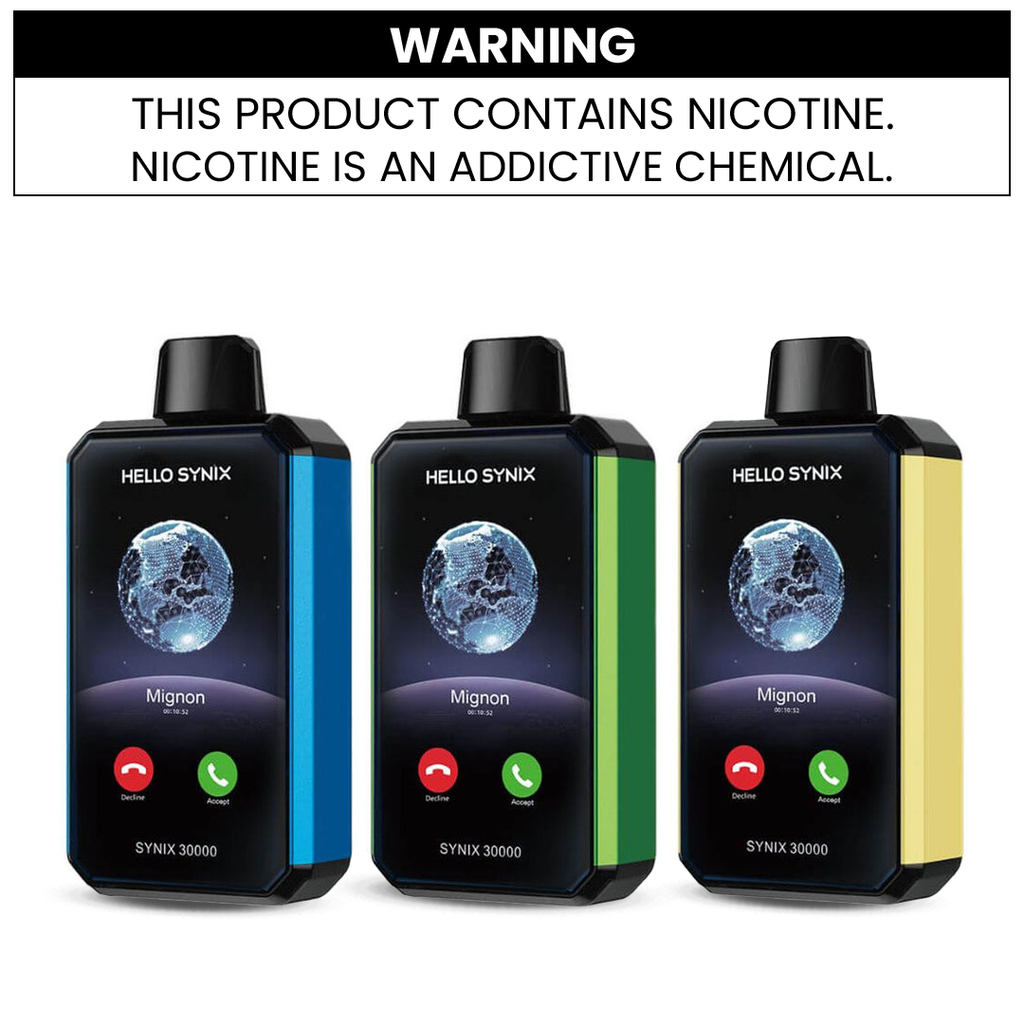 HELLO SYNIX DISPOSABLE VAPE - 30000 PUFFS