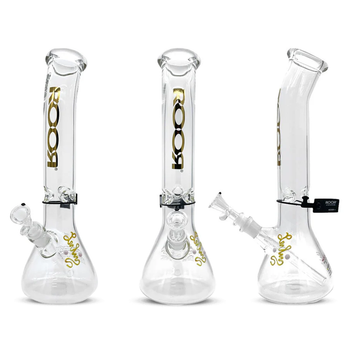 ROOR® CLASSIC BENT NECK BEAKER 5MM WATERPIPE 14" - 14B505B
