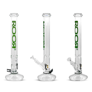 ROOR® CLASSIC STRAIGHT TUBE GREEN WATERPIPE 18" - 18B505B