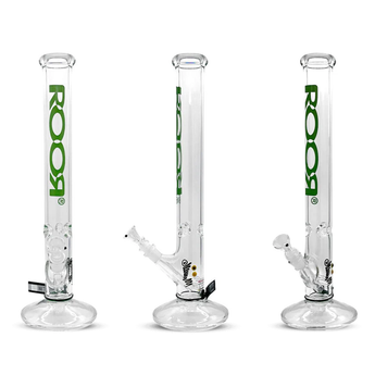 ROOR® CLASSIC STRAIGHT TUBE GREEN WATERPIPE 18" - 18B505B