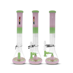 ROOR® TECH FIXED STRAIGHT TUBE TANGIE & MINT WATERPIPE 18” - 18STFP