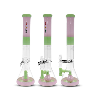 ROOR® TECH FIXED STRAIGHT TUBE TANGIE & MINT WATERPIPE 18” - 18STFP