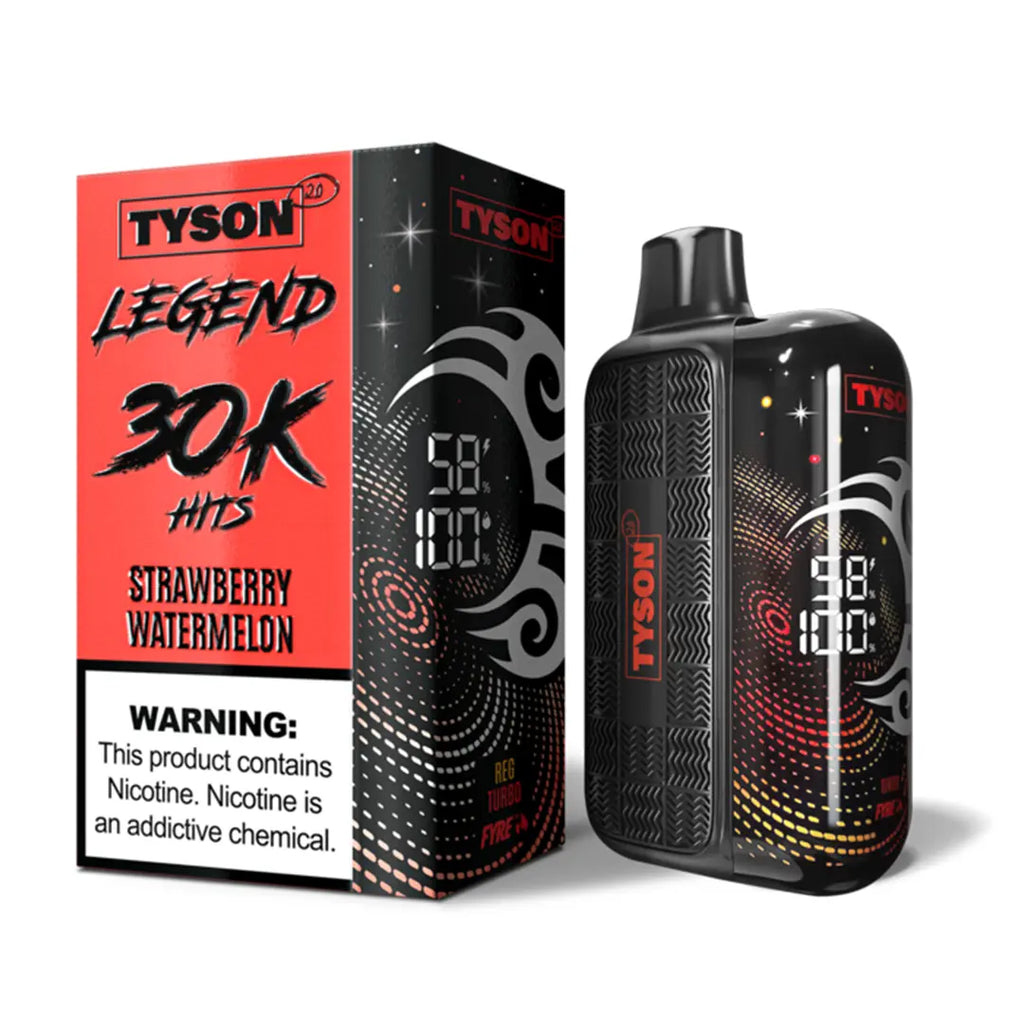 TYSON 2.0 LEGEND DISPOSABLE VAPE - 30000 PUFFS - Strawberry Watermelon