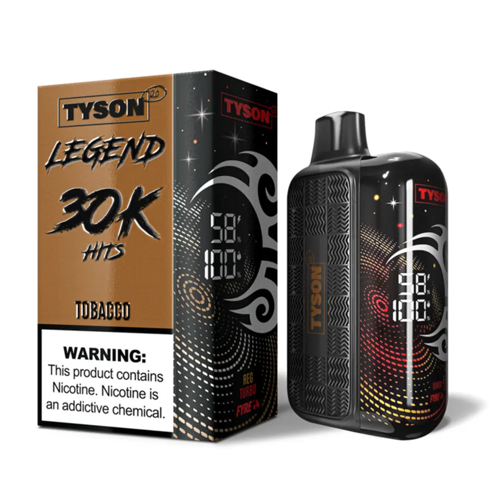 TYSON 2.0 LEGEND DISPOSABLE VAPE - 30000 PUFFS - Tobacco