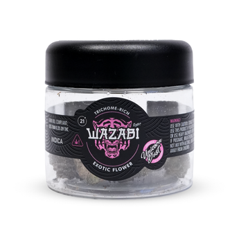 WAZABI EXOTICS 3.5 GRAMS TRICHOME-RICH EXOTIC FLOWER