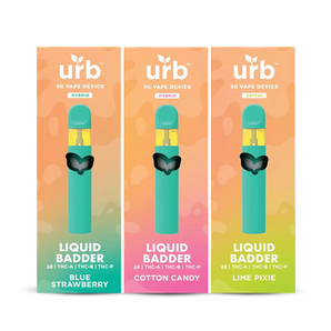 URB LIQUID BADDER D8+THC-A/B/P DISPOSABLE VAPE - 3G - SVAB