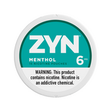 ZYN NICOTINE POUCHES - 6MG - menthol