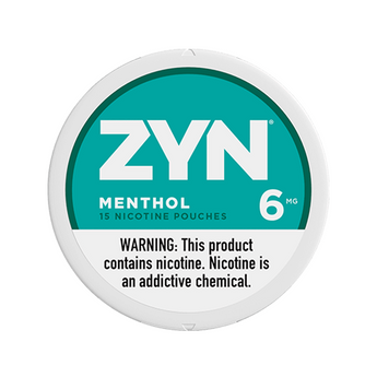 ZYN NICOTINE POUCHES - 6MG - menthol