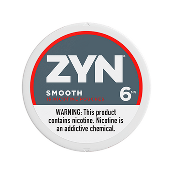 ZYN NICOTINE POUCHES - 6MG - smooth