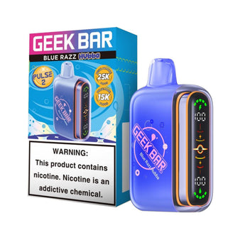GEEK BAR PULSE 2 DISPOSABLE VAPE - 25000 PUFFS - Blue razz hubba