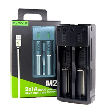 ESYB M2 2-Bay USB Portable Battery Charger