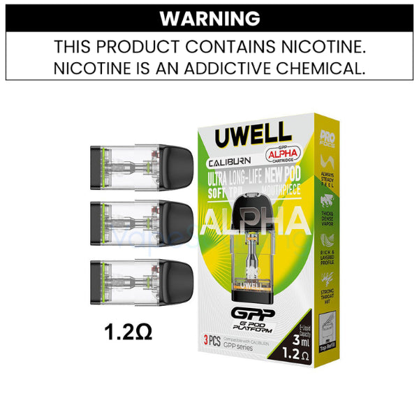 uwell caliburn gpp pods Replacement - 4 Resistances Flavour:FROZEN PEACH q3-2024 SS3 SAE Type B