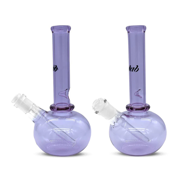 iDAB™ BUBBLE BOTTOM BEAKER WATERPIPE 9.5" - Purple