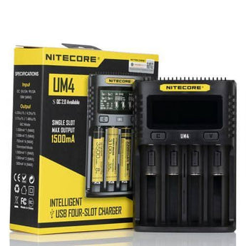 NITCORE UM4 4 BAY DIGITAL BATTERY CHARGER