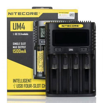 NITCORE UM4 4 BAY DIGITAL BATTERY CHARGER